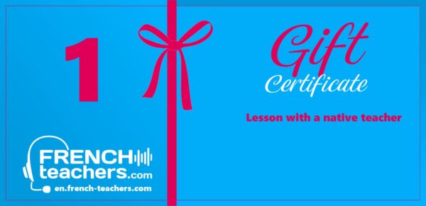 Gift card – 1 lesson of French with a native teacher from France!